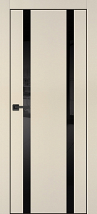 Товар Межкомнатная дверь PX-9  черная кромка с 4-х ст. Бежевый матовый
