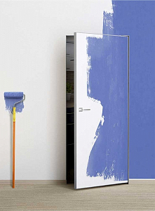 Товар Межкомнатная дверь PX-0 Invisible кромка AL мат. с 4-х ст. белый грунт